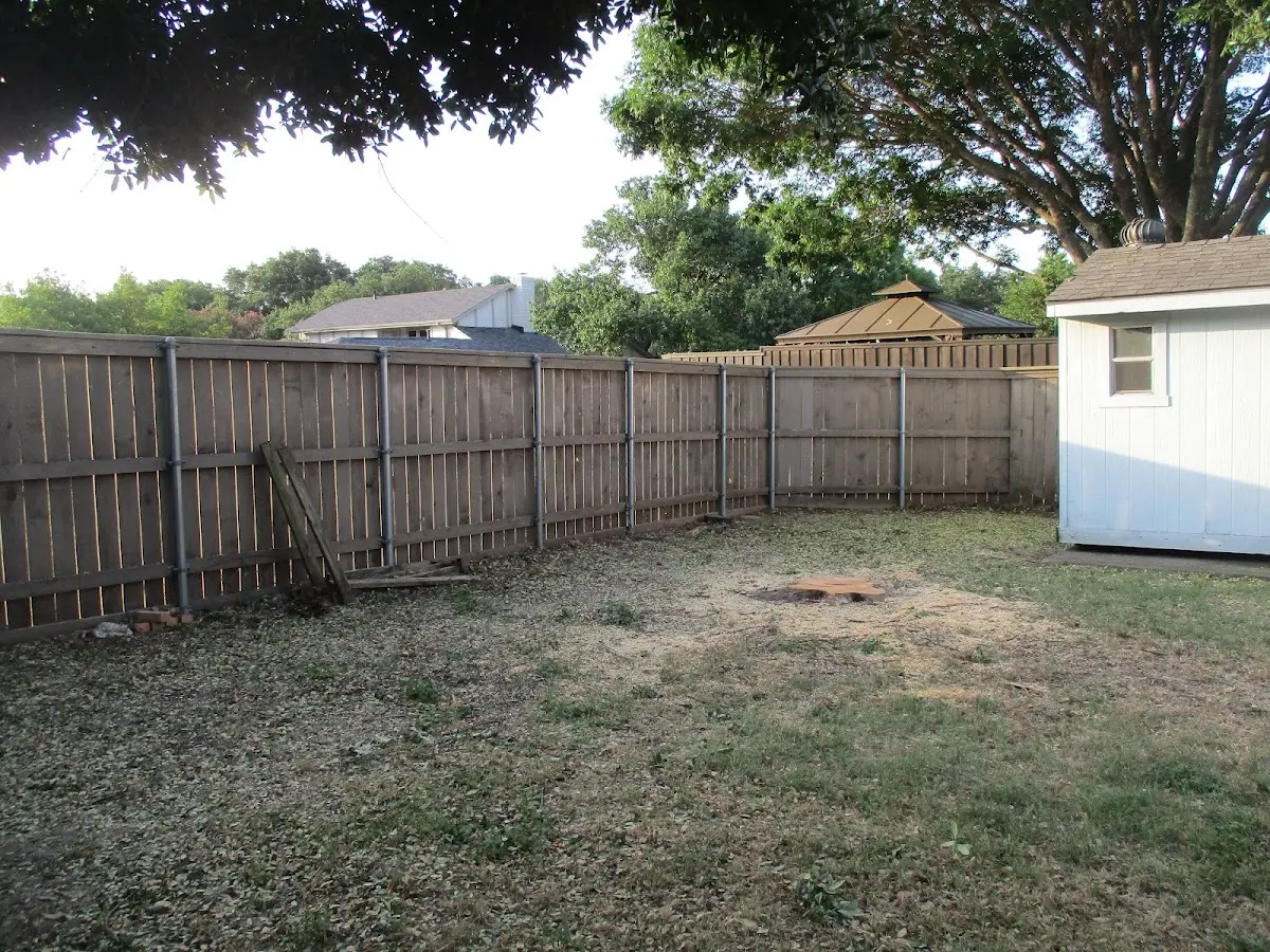 Cleared yard after professional tree removal in Mountain Home